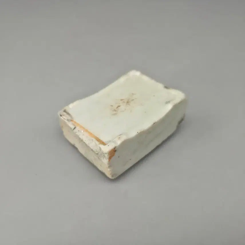 [BUNJANG] Antique White Porcelain Rooster Water Dropper / 골동품 도자기 백자 채색 계문 연적