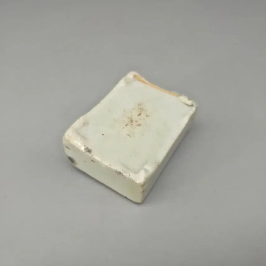 [BUNJANG] Antique White Porcelain Rooster Water Dropper / 골동품 도자기 백자 채색 계문 연적