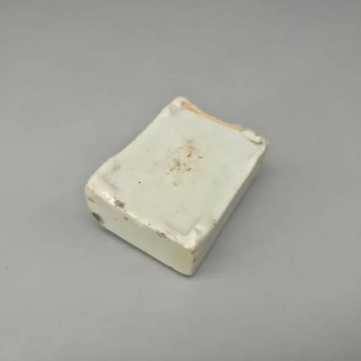 [BUNJANG] Antique White Porcelain Rooster Water Dropper / 골동품 도자기 백자 채색 계문 연적