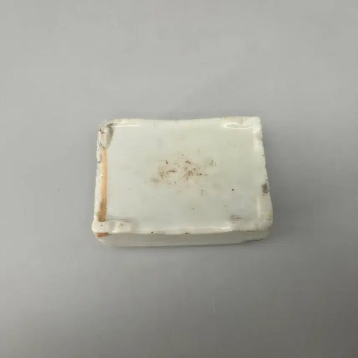[BUNJANG] Antique White Porcelain Rooster Water Dropper / 골동품 도자기 백자 채색 계문 연적