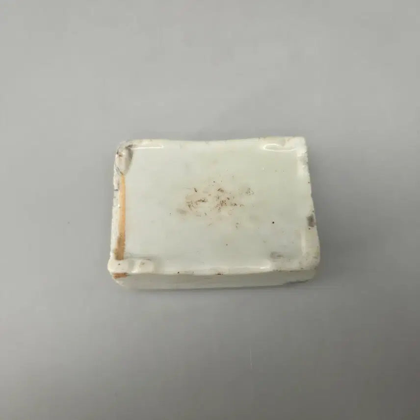 [BUNJANG] Antique White Porcelain Rooster Water Dropper / 골동품 도자기 백자 채색 계문 연적