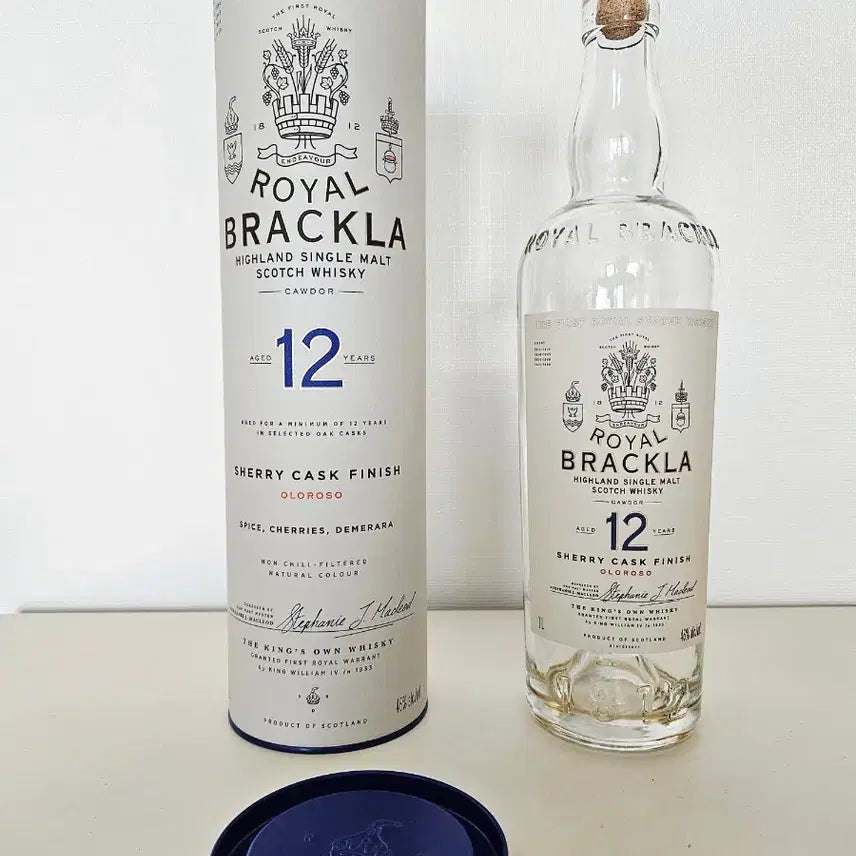 [BUNJANG] ROYAL BRACKLA 12 Year Old Whiskey Empty Bottle / ROYAL BRACKLA 브라클라 12년산 위스키 공병 빈병 양주 수집
