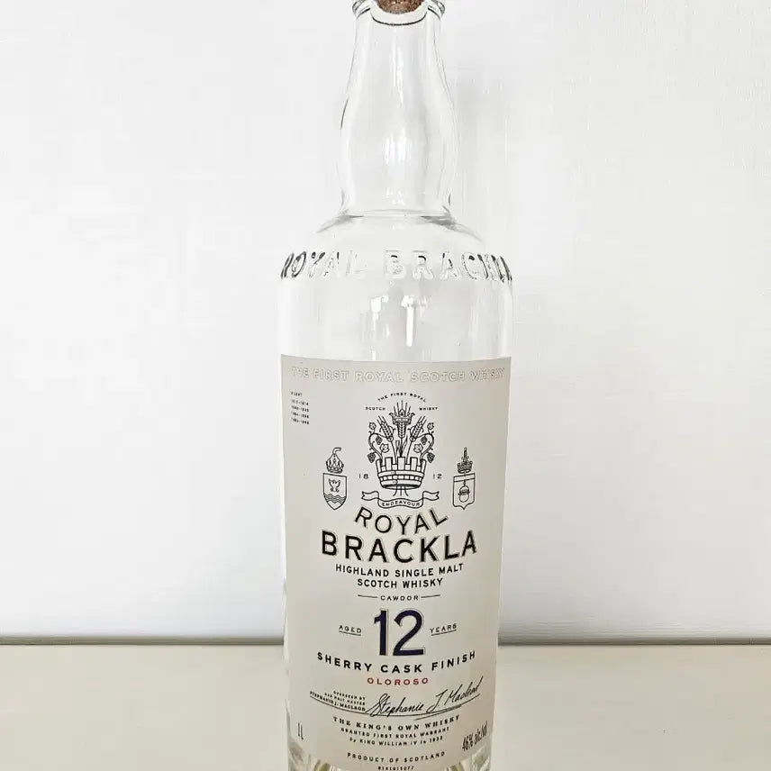 [BUNJANG] ROYAL BRACKLA 12 Year Old Whiskey Empty Bottle / ROYAL BRACKLA 브라클라 12년산 위스키 공병 빈병 양주 수집