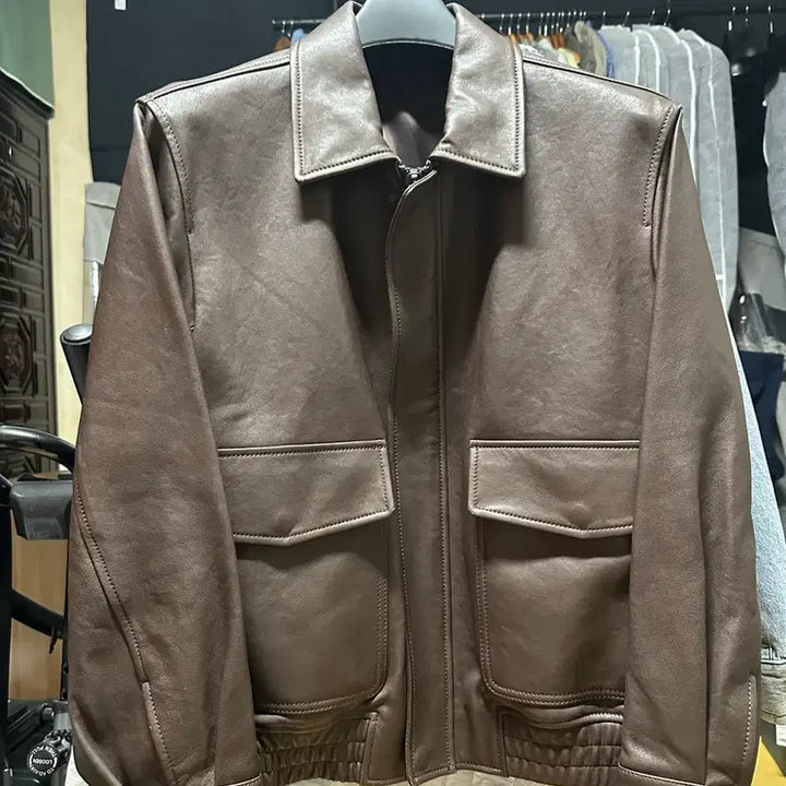 [BUNJANG] SEW Steady Everywhere A2 Leather Jacket / [1]SEW 스테디에브리웨어 A2 레더 자켓