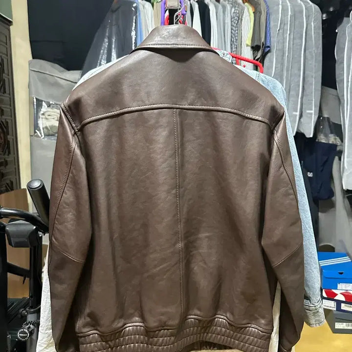 [BUNJANG] SEW Steady Everywhere A2 Leather Jacket / [1]SEW 스테디에브리웨어 A2 레더 자켓