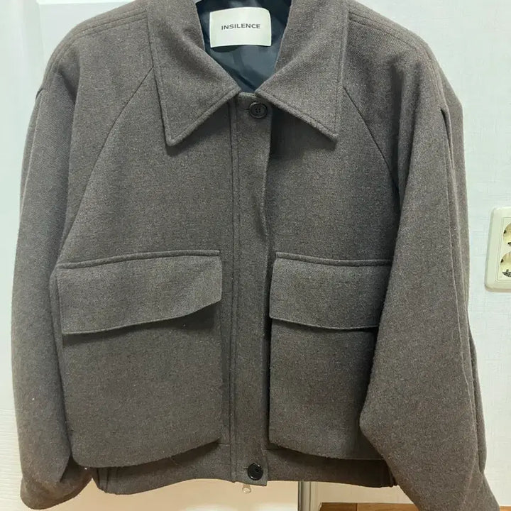 [BUNJANG] Insilence Wool Blend Flight Blouson Jacket / 울 블렌드 플라이트 블루종 COCOA BROWN