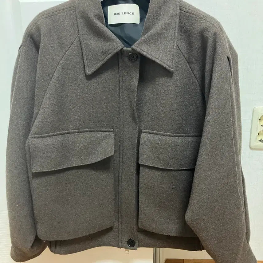 [BUNJANG] Insilence Wool Blend Flight Blouson Jacket / 울 블렌드 플라이트 블루종 COCOA BROWN