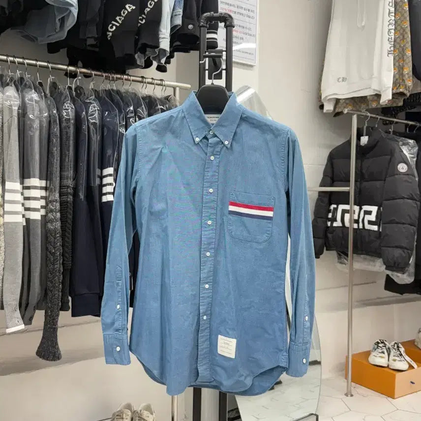 [BUNJANG] Thom Browne Oxford Shirt / [2] 톰브라운 삼선 옥스포드 셔츠