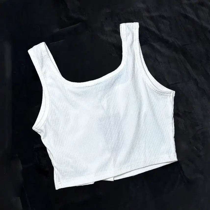 [BUNJANG] SHEIN Vintage Open Front Crop Top / 일본빈티지 SHEIN 나시티