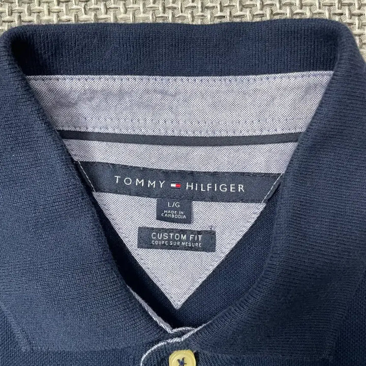 [BUNJANG] Tommy Hilfiger Navy Polo T-Shirt (Men&