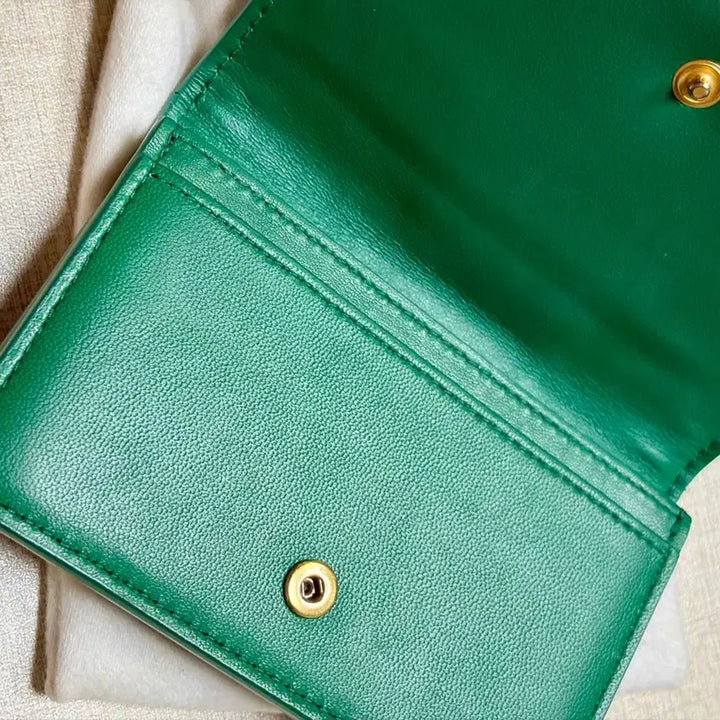 [BUNJANG] Bottega Veneta Cassette Intrecciato Wallet Green / 651396 보테가베네타 카세트 인트레치아토 패러킷 반지갑 그린