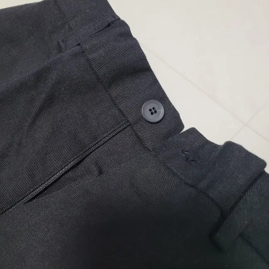 [BUNJANG] Black Cotton Casual Slack Pants - Size M / 블랙 슬랙스 면 바지 캐주얼 m 사이즈