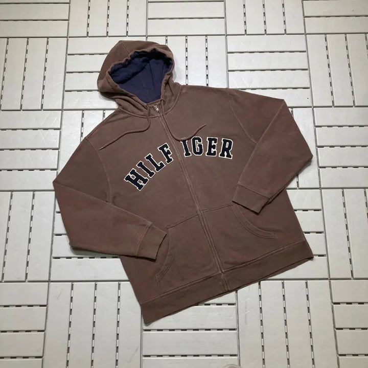 [BUNJANG] Tommy Hilfiger Vintage Hooded Zip-Up Jacket / [XL]타미힐피거 빈티지 후드집업 0348