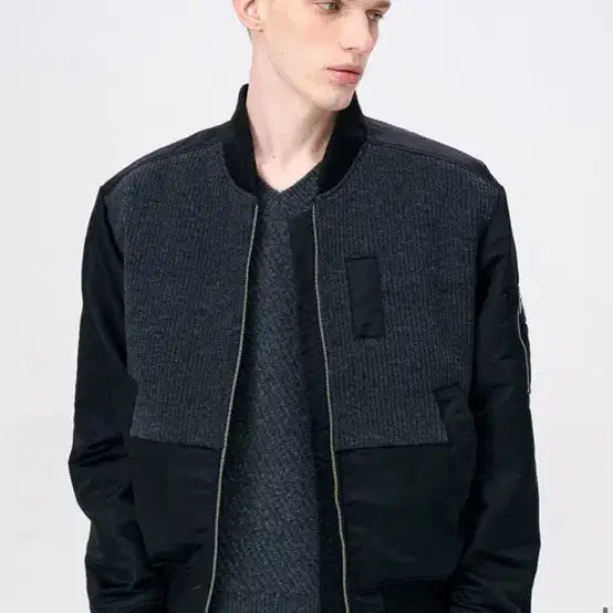 [BUNJANG] Anytime Rorick JASMINE MIX MA-1 Jacket / 애니타임로릭 JASMINE MIX MA-1
