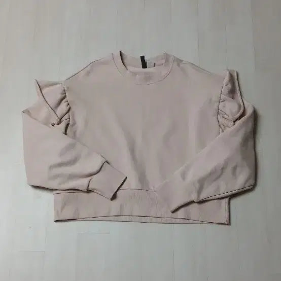 [BUNJANG] Frill Crop Sweatshirt / 프릴 크롭맨투맨
