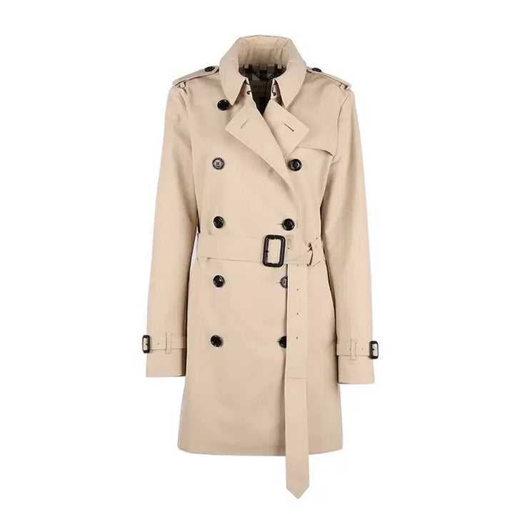 [BUNJANG] Burberry Harbourne Mid Trench Coat Stone UK4 / 버버리 하본 미드 트렌치코트 스톤컬러 UK4사이즈