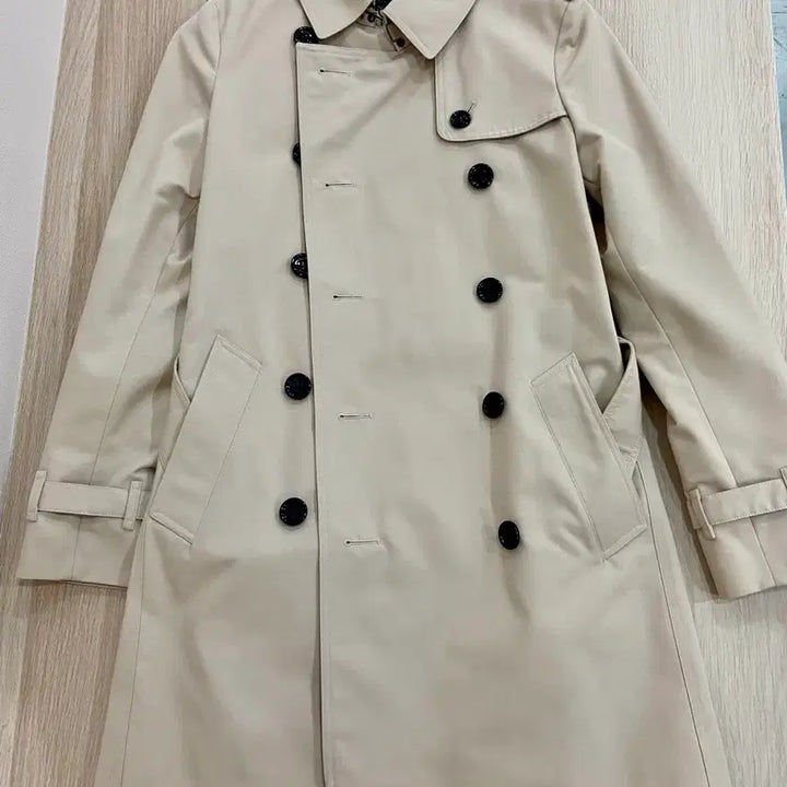 [BUNJANG] Burberry Harbourne Mid Trench Coat Stone UK4 / 버버리 하본 미드 트렌치코트 스톤컬러 UK4사이즈
