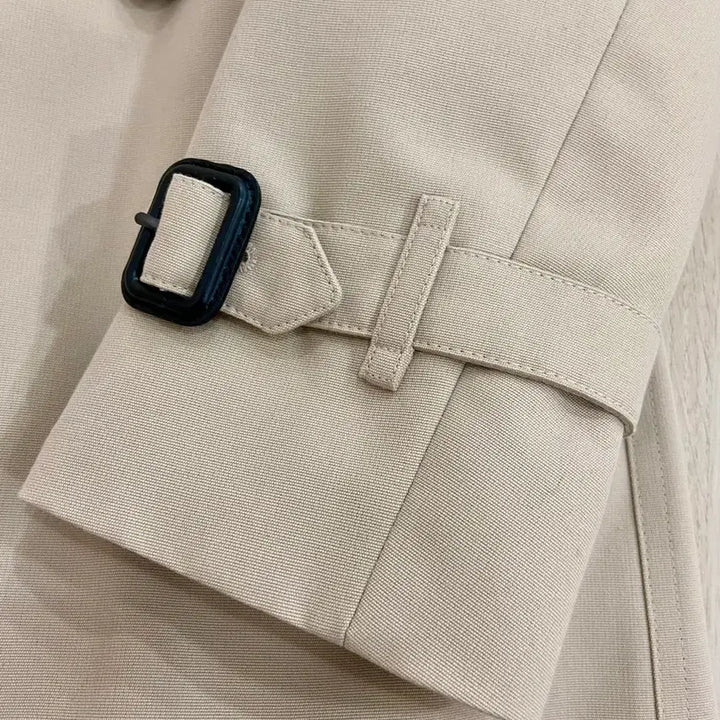 [BUNJANG] Burberry Harbourne Mid Trench Coat Stone UK4 / 버버리 하본 미드 트렌치코트 스톤컬러 UK4사이즈