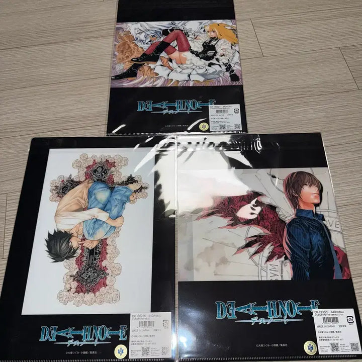 [BUNJANG] Death Note Original Art Exhibition Bundle File Set / 미개봉 일괄 데스노트 원화전 엘 라이토 미사 파일