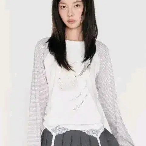 [BUNJANG] Highschool Disco Letter Graphic Raglan Long Sleeve / 하이스쿨디스코 레터그래픽 레글런 롱슬리브