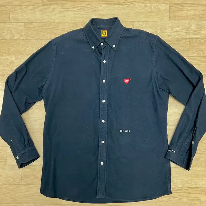 [BUNJANG] Human Made Flannel Navy Shirt / Human made 휴먼메이드 플라넬 네이비 셔츠