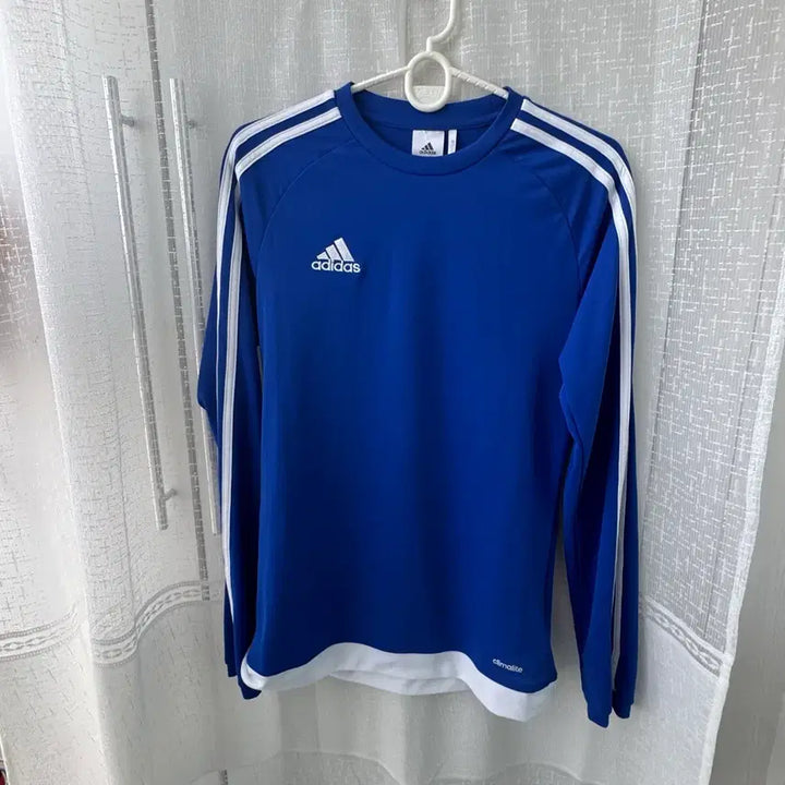 [BUNJANG] Adidas Blue Three-Stripes Performance T-Shirt Size 90 / 아디다스 블루 삼선 기능성 티셔츠 90