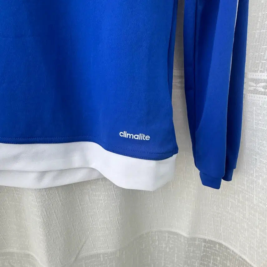 [BUNJANG] Adidas Blue Three-Stripes Performance T-Shirt Size 90 / 아디다스 블루 삼선 기능성 티셔츠 90