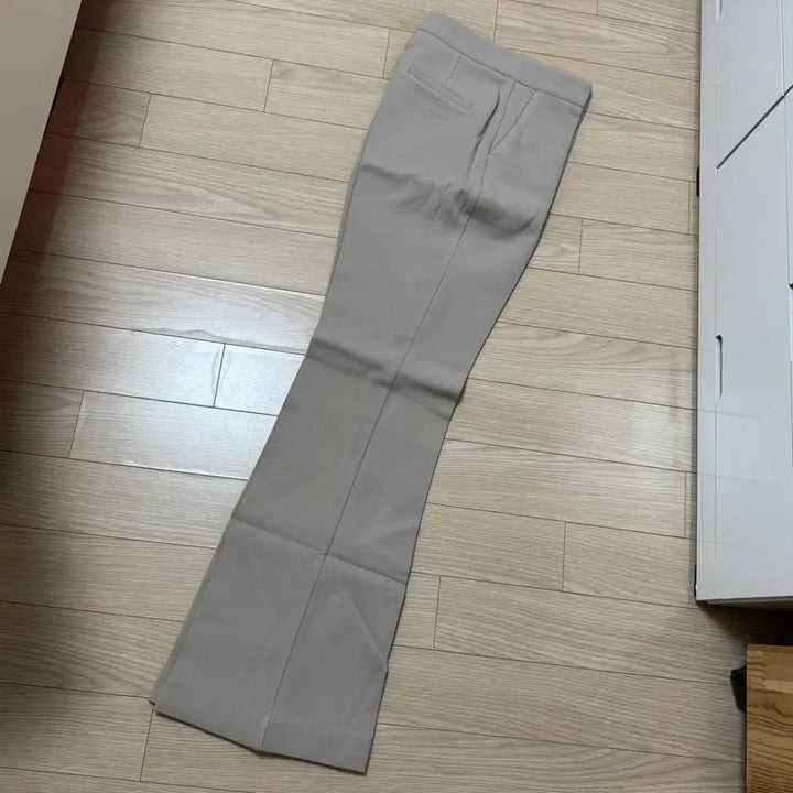 [BUNJANG] Flymodel Long Slim Bootcut Slacks Beige / 새상품 플라이모델 롱슬림부츠컷 슬랙스 베이지