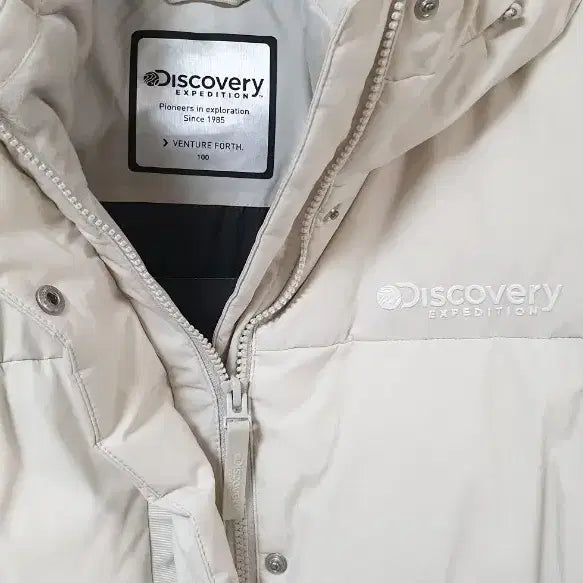 [BUNJANG] Discovery Expedition Lester Ivory Goose Down Jacket / 디스커버리 익스페셔널 레스터 아이보리 구즈다운 여성100/남성95