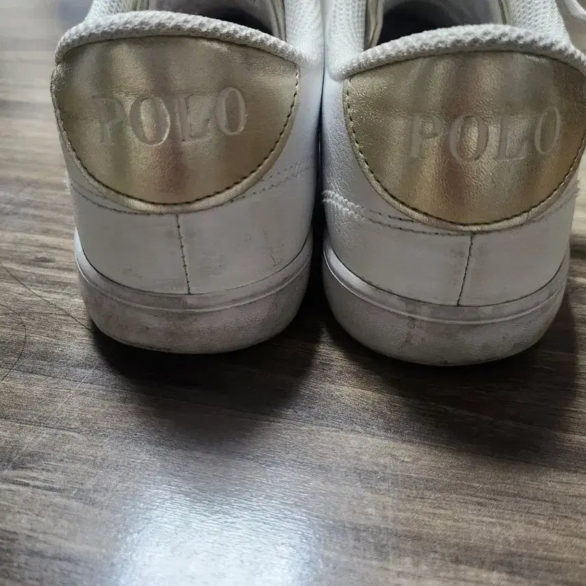 [BUNJANG] Polo Ralph Lauren White Sneakers Shoes Size 240 / 폴로 랄프로렌 화이트 스니커즈 운동화240