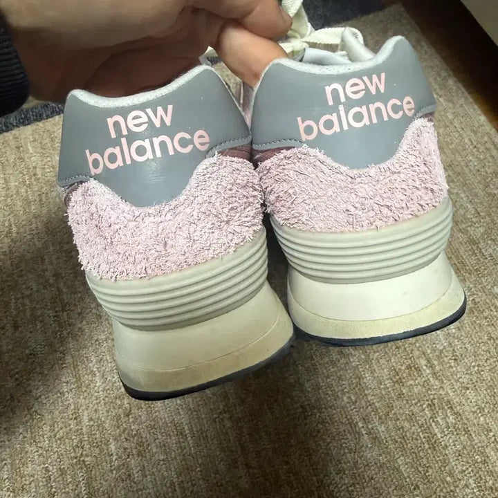 [BUNJANG] New Balance 574 Heritage Pink Sneakers / 뉴발란스 574 헤리티지 핑크 (235)