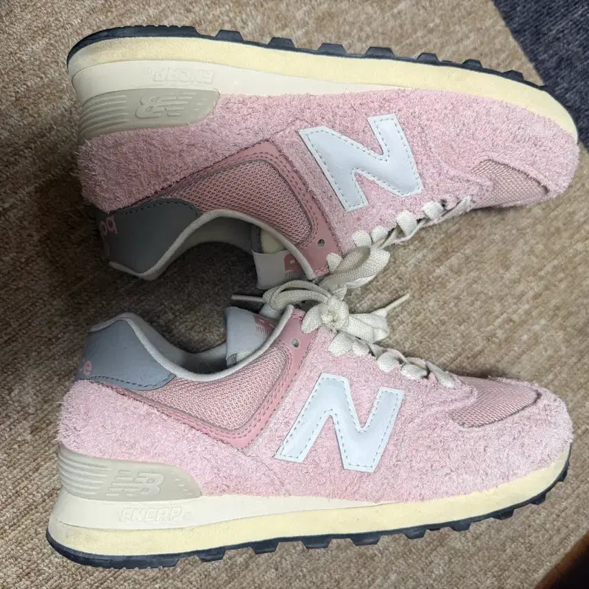 [BUNJANG] New Balance 574 Heritage Pink Sneakers / 뉴발란스 574 헤리티지 핑크 (235)