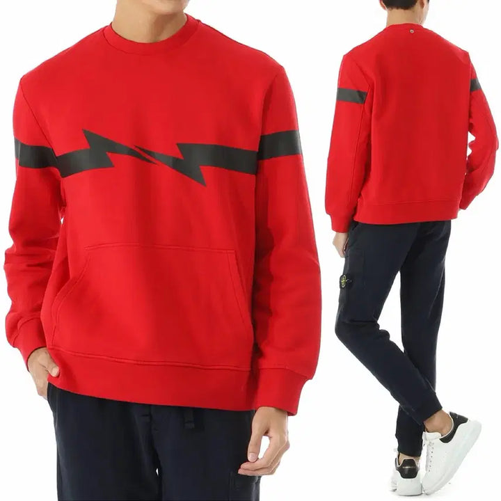 [BUNJANG] Neil Barrett Red Sweatshirt / [정품] 닐바렛 빨간색 맨투맨 티셔츠