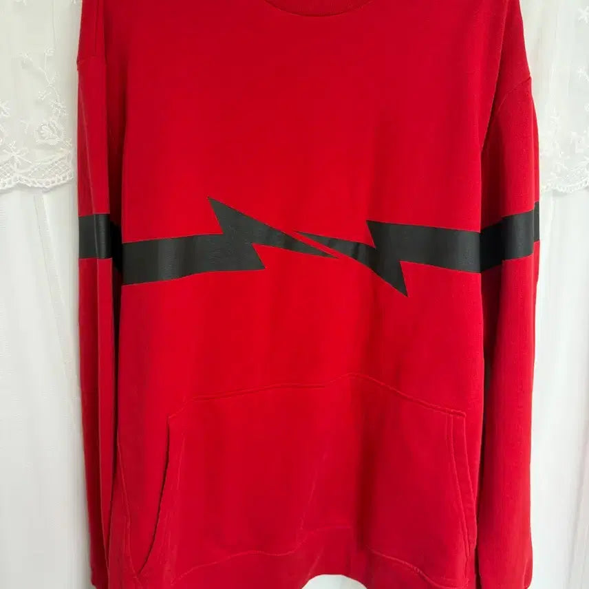 [BUNJANG] Neil Barrett Red Sweatshirt / [정품] 닐바렛 빨간색 맨투맨 티셔츠