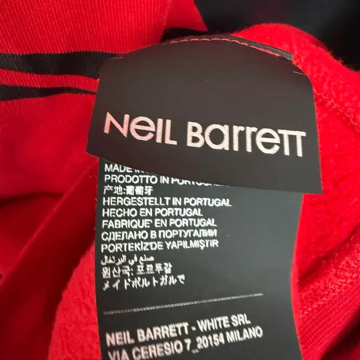 [BUNJANG] Neil Barrett Red Sweatshirt / [정품] 닐바렛 빨간색 맨투맨 티셔츠