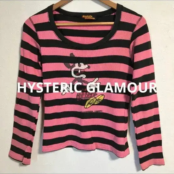 [BUNJANG] Hysteric Glamour 90s Striped T-Shirt / 히스테릭 글래머 90s 스트라이프 티셔츠