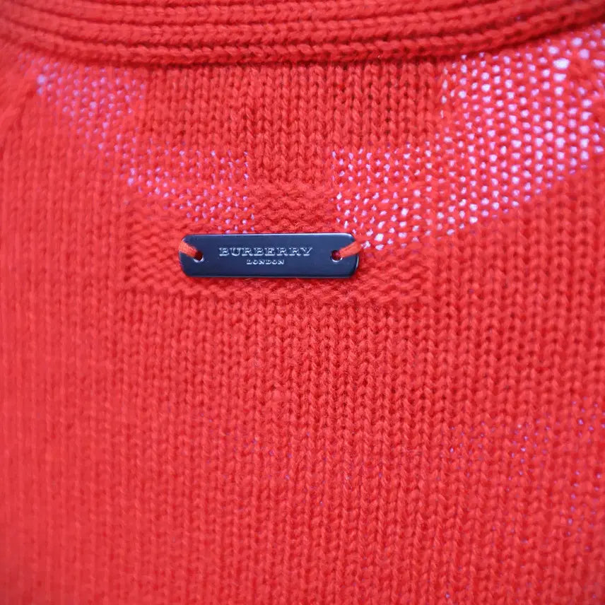 [BUNJANG] Burberry Red Knit Sweater / 조용히 고급스러운 레드, 버버리 니트