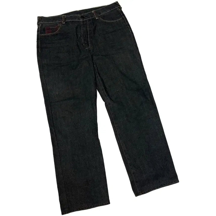 [BUNJANG] RMC Samurai Back Logo Embroidered Black Jeans / RMC 사무라이 백로고 자수흑청진 36