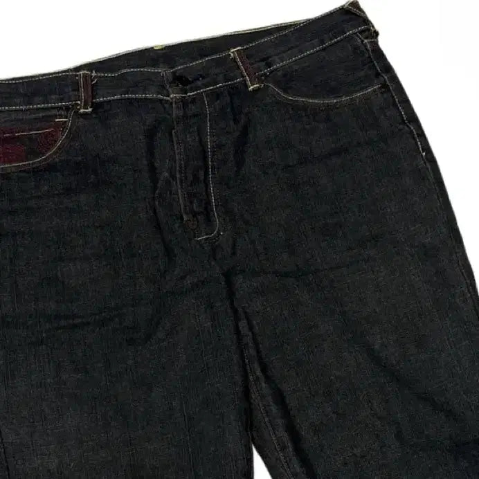 [BUNJANG] RMC Samurai Back Logo Embroidered Black Jeans / RMC 사무라이 백로고 자수흑청진 36