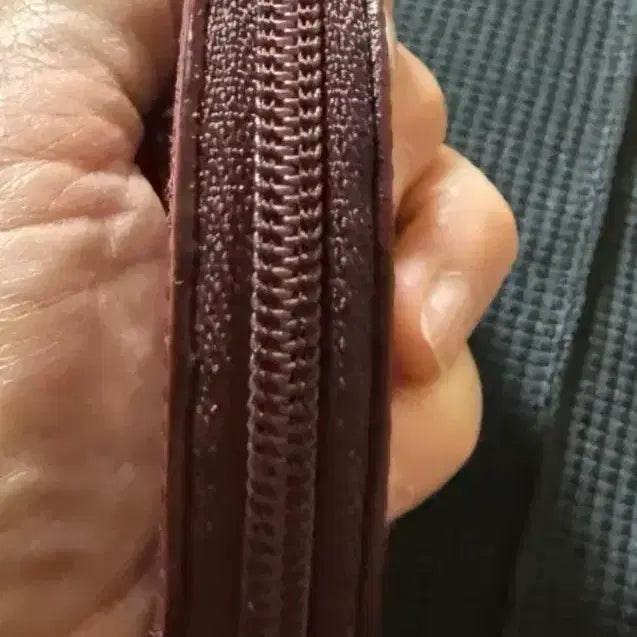 [BUNJANG] Cartier Burgundy Leather Coin Purse / 까르띠에 버건디 레더 동전지갑 정품