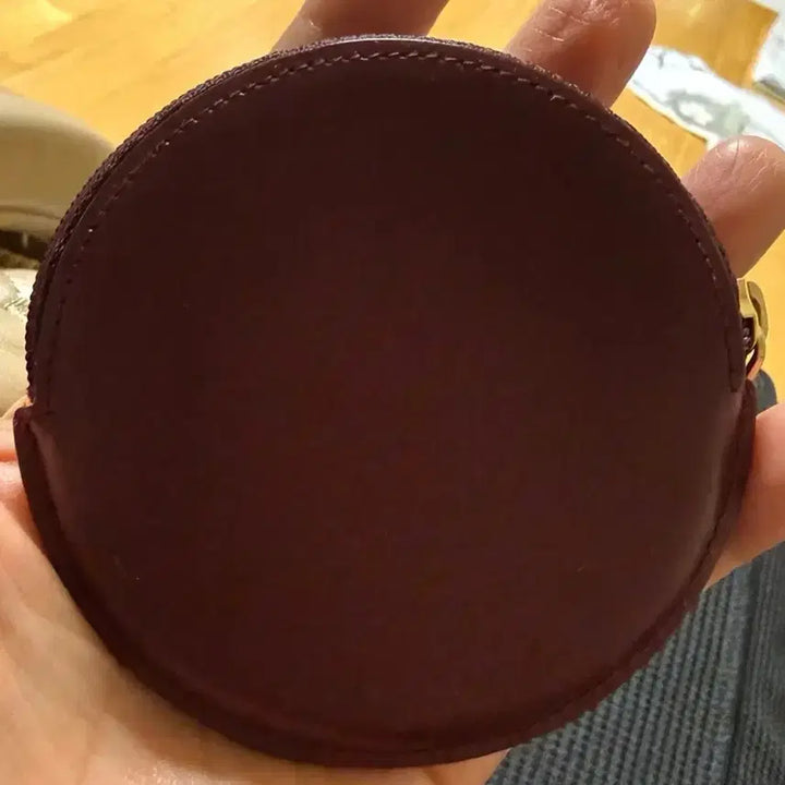 [BUNJANG] Cartier Burgundy Leather Coin Purse / 까르띠에 버건디 레더 동전지갑 정품