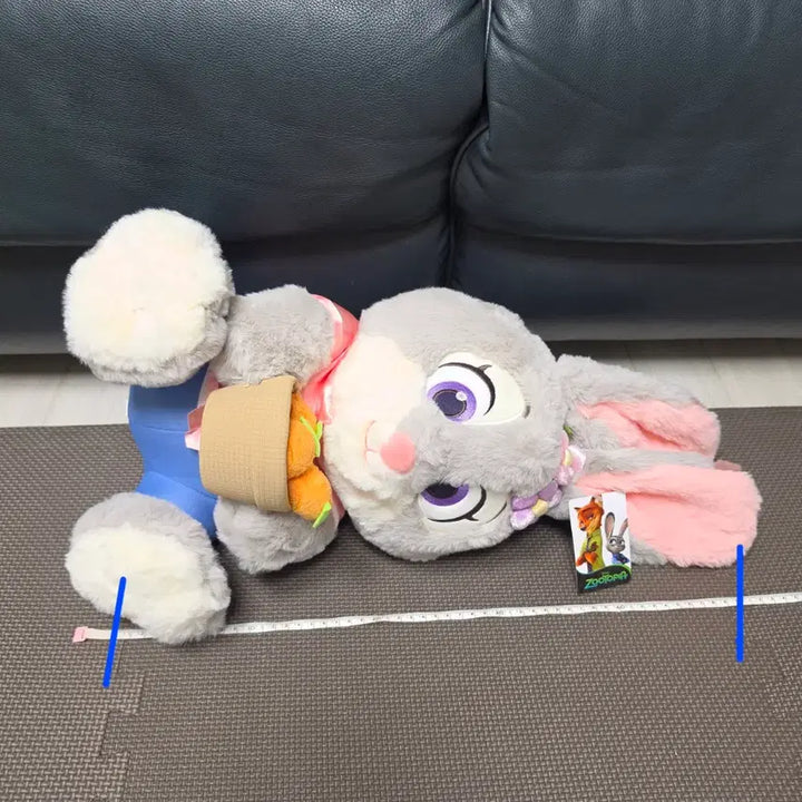 [BUNJANG] Disney Zootopia Judy Hopps Hug Carrot Plush Doll / 디즈니 주토피아 라이센스 주디 쥬디 허그 캐롯 대형 인형 판매