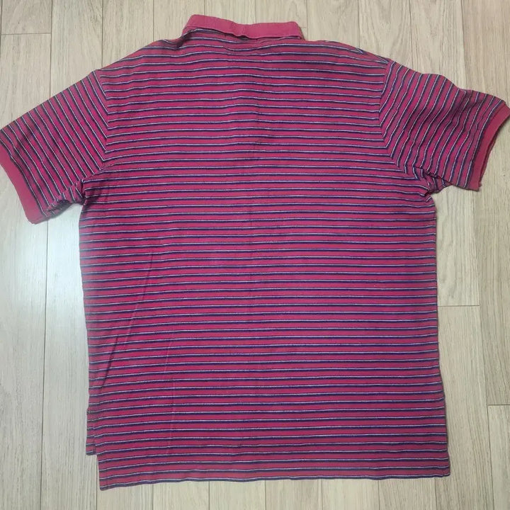 [BUNJANG] Polo Ralph Lauren Striped Polo Shirt (L) / 폴로 랄프로렌 스트라이프 카라 반팔 (L)