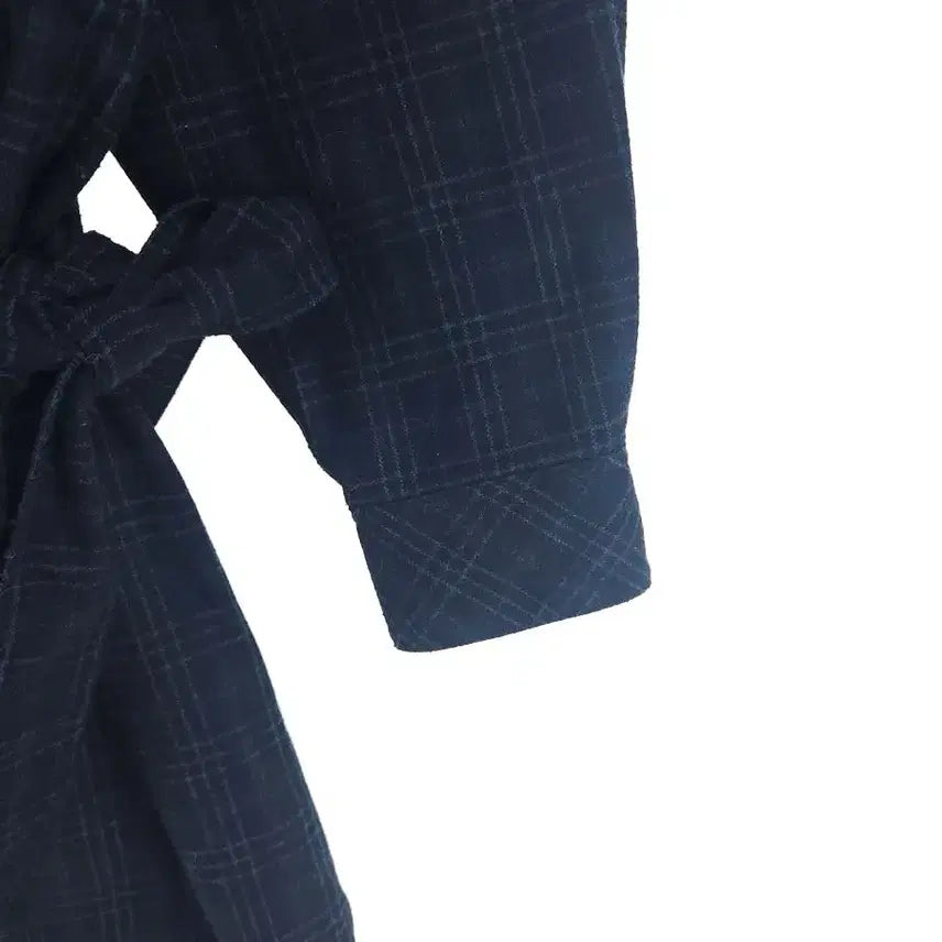 [BUNJANG] Second Floor Checkered Wrap Dress / [여S]세컨플로어 체크 셔츠 랩 원피스[Y63-127]/레이디블루