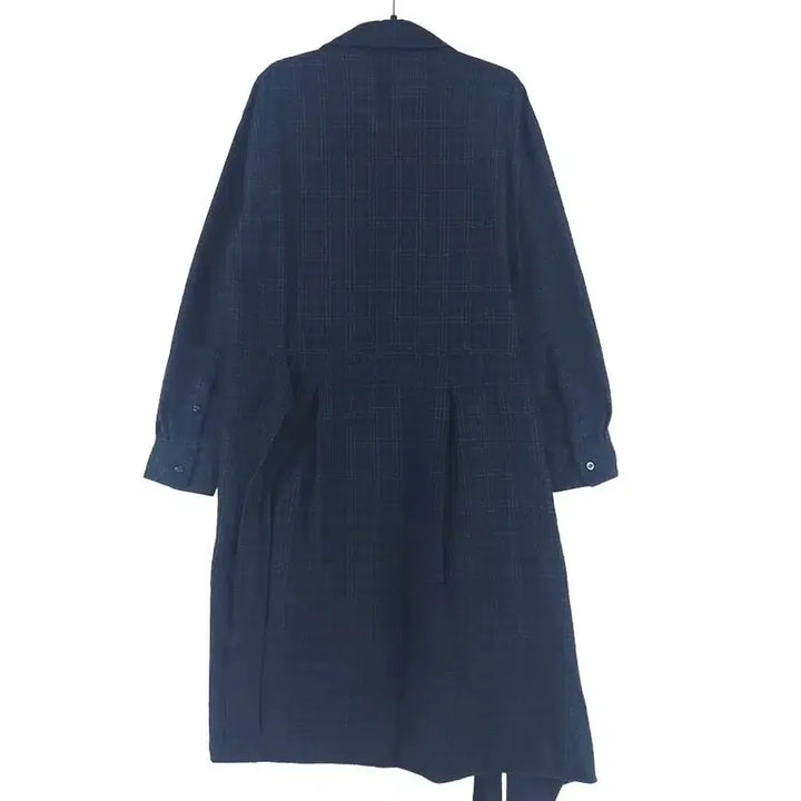 [BUNJANG] Second Floor Checkered Wrap Dress / [여S]세컨플로어 체크 셔츠 랩 원피스[Y63-127]/레이디블루
