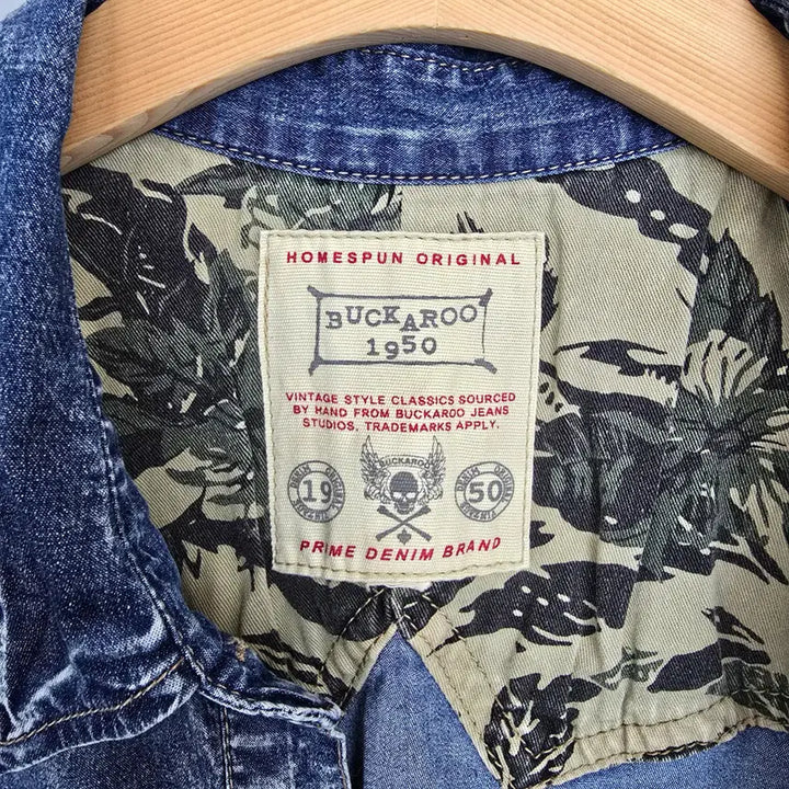 [BUNJANG] BUCKAROO Indigo Denim Western Shirt M / 버커루 BUCKAROO 인디고 데님 웨스턴 셔츠 M