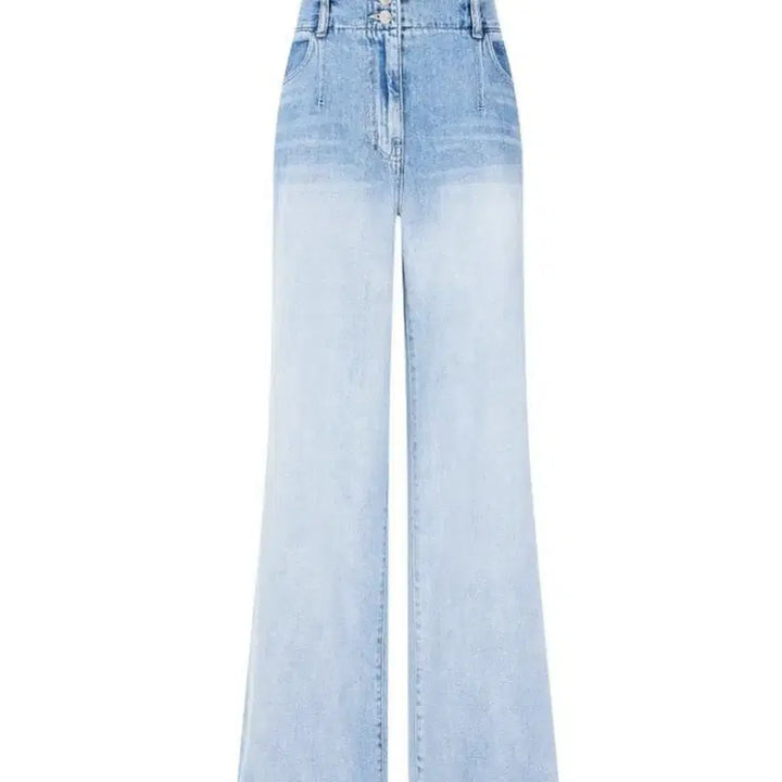 [BUNJANG] VOV Outpocket Two-Button Wide Denim Pants / [새상품]보브(VOV) 아웃포켓 투버튼 와이드 데님팬츠