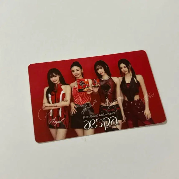 [BUNJANG] aespa Shin Ramyun Photocard / 에스파 신라면 포카