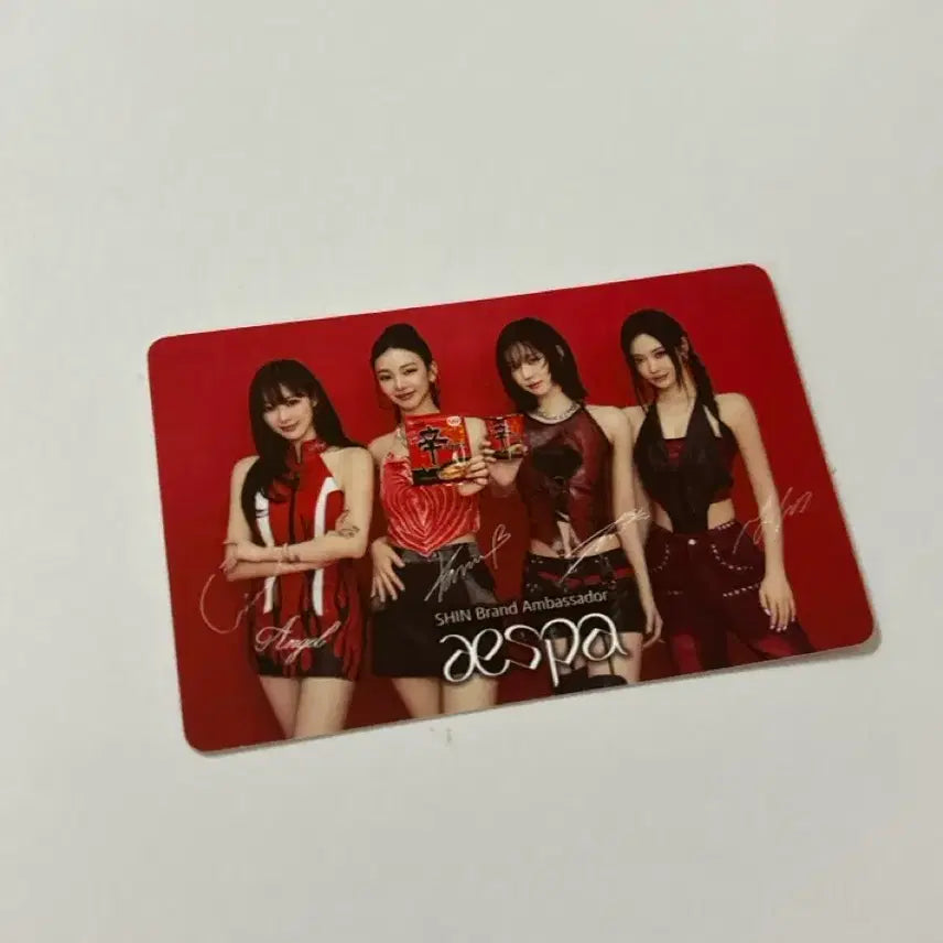 [BUNJANG] aespa Shin Ramyun Photocard / 에스파 신라면 포카