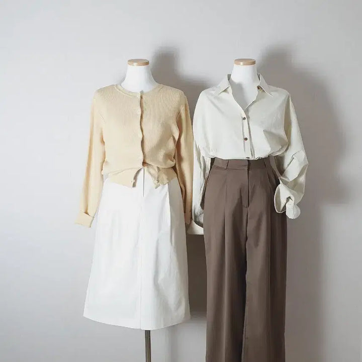 [BUNJANG] Myoung Jin Beige Pin-tuck Slacks / (새) 진베이지 핀턱 슬랙스 s